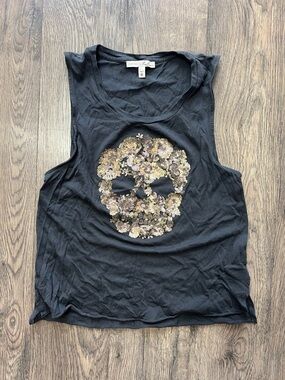 Express Dark Grey Crewneck Tee - Women's XS